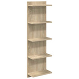 Wall Shelf Sonoma Oak 30 x 15 x 100 cm Engineered Wood