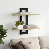 Floating Shelves Sonoma Oak 40 x 15 x 40 cm Engineered Wood