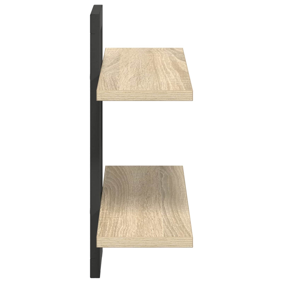 Floating Shelves Sonoma Oak 40 x 15 x 40 cm Engineered Wood, image 5