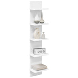 Wall Shelf White 22 x 15 x 100 cm Engineered Wood - Side View