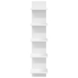 Wall Shelf 2 pcs White 22 x 15 x 100 cm Engineered Wood - Top-Down View