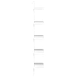Wall Shelf 2 pcs White 22 x 15 x 100 cm Engineered Wood