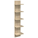 Wall Shelf Sonoma Oak 22 x 15 x 100 cm Engineered Wood