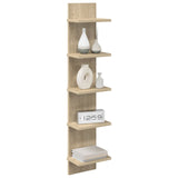 Wall Shelf Sonoma Oak 22 x 15 x 100 cm Engineered Wood