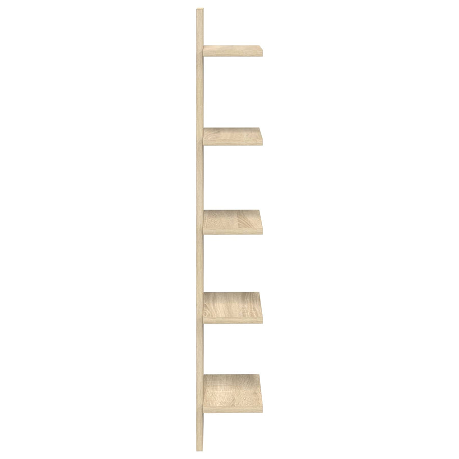 Wall Shelf Sonoma Oak 22 x 15 x 100 cm Engineered Wood