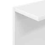Wall Shelf 2 pcs White 22 x 15 x 100 cm Engineered Wood