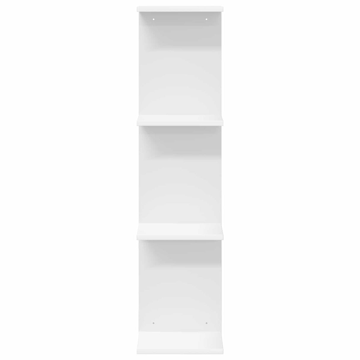 Wall Shelf 2 pcs White 22 x 15 x 100 cm Engineered Wood