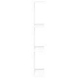Wall Shelf 2 pcs White 22 x 15 x 100 cm Engineered Wood