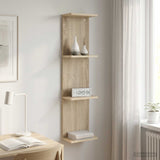 Wall Shelf Sonoma Oak 22 x 15 x 100 cm Engineered Wood