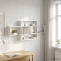 Wall Shelf White 130 x 10 x 50 cm Engineered Wood
