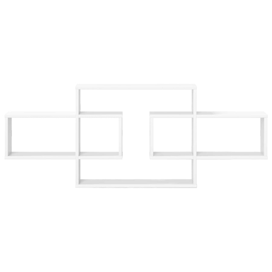 Wall Shelf White 130 x 10 x 50 cm Engineered Wood