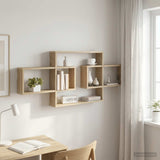 Wall Shelf Sonoma Oak 130 x 10 x 50 cm Engineered Wood