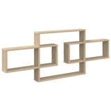 Wall Shelf Sonoma Oak 130 x 10 x 50 cm Engineered Wood