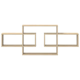 Wall Shelf Sonoma Oak 130 x 10 x 50 cm Engineered Wood
