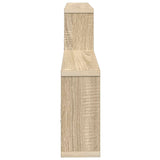 Wall Shelf Sonoma Oak 130 x 10 x 50 cm Engineered Wood - Top-Down View