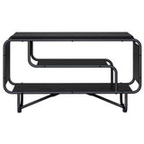 TV Stand 80 x 36 x 45 cm Black Oak Engineered Wood