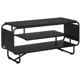 TV Stand 98 x 36 x 45 cm Black Oak Engineered Wood