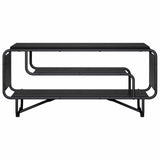 TV Stand 98 x 36 x 45 cm Black Oak Engineered Wood
