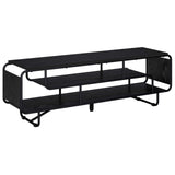 TV Stand 140 x 36 x 45 cm Black Oak Engineered Wood
