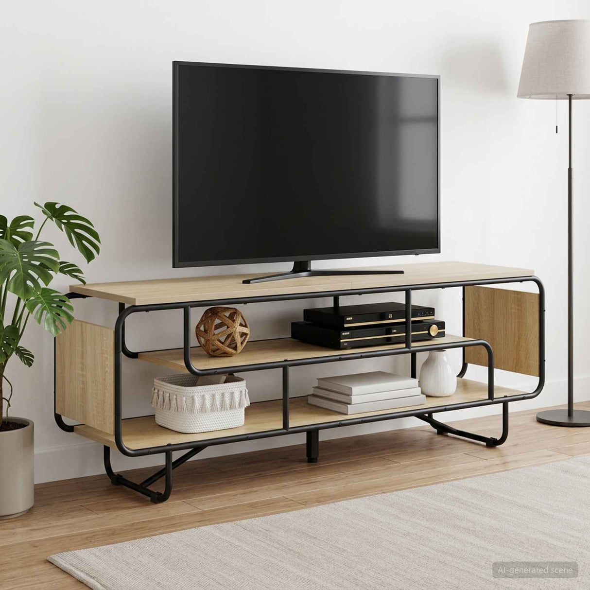 TV Stand 140 x 36 x 45 cm Sonoma Oak Engineered Wood