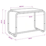 TV Stand 60 x 35.5 x 42 cm Black Oak Engineered Wood