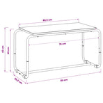 TV Stand 80 x 35.5 x 42 cm Black Oak Engineered Wood, image 6