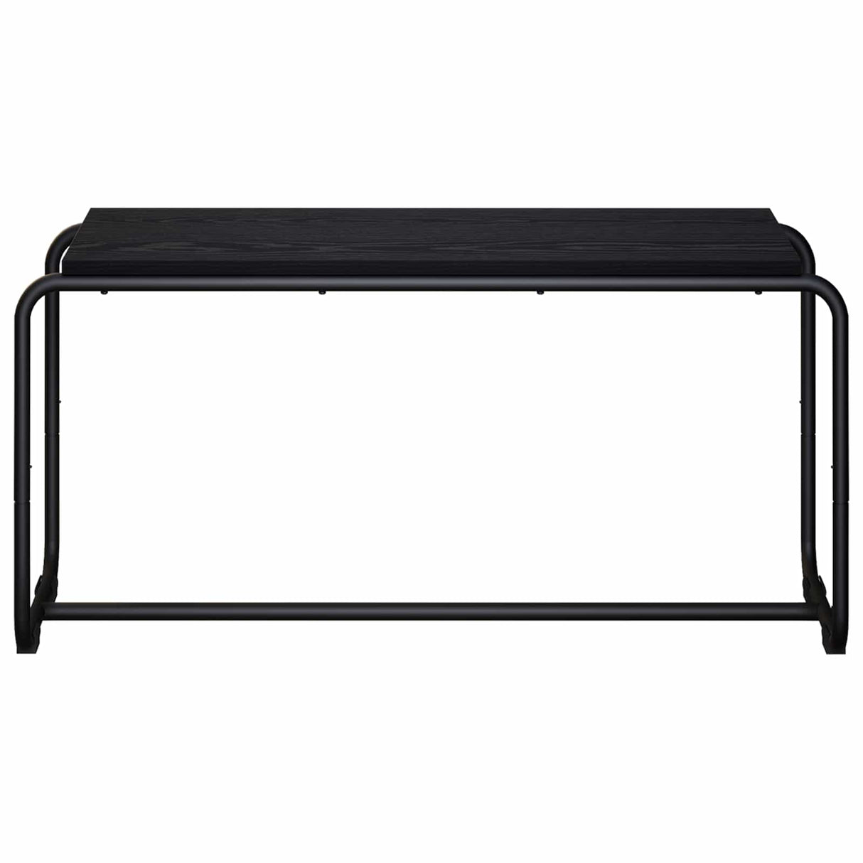 TV Stand 98 x 35.5 x 42 cm Black Oak Engineered Wood