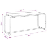 TV Stand 98 x 35.5 x 42 cm Sonoma Oak Engineered Wood