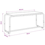 TV Stand 98 x 35.5 x 42 cm Sonoma Oak Engineered Wood