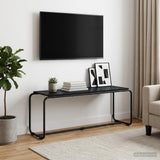 TV Stand 113.5 x 35.5 x 42 cm Black Oak Engineered Wood