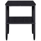 TV unit 80 x 40 x 50 cm Black Oak Engineered Wood