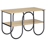 TV unit 80 x 40 x 50 cm Sonoma Oak Engineered Wood - Front View