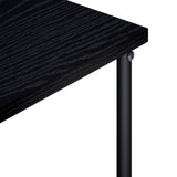 TV unit 100 x 40 x 50 cm Black Oak Engineered Wood - 45-Degree Angle
