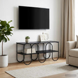 TV unit 100 x 40 x 50 cm Black Oak Engineered Wood