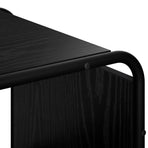 Sideboard Black Oak 98 x 37.5 x 75.5 cm Engineered Wood
