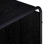 Sideboard Black Oak 80 x 37.5 x 64.5 cm Engineered Wood