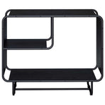 Sideboard Black Oak 80 x 37.5 x 64.5 cm Engineered Wood