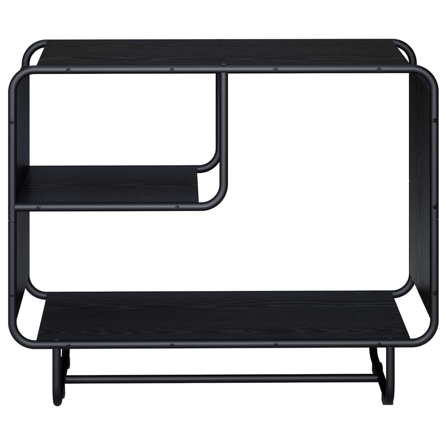 Sideboard Black Oak 80 x 37.5 x 64.5 cm Engineered Wood