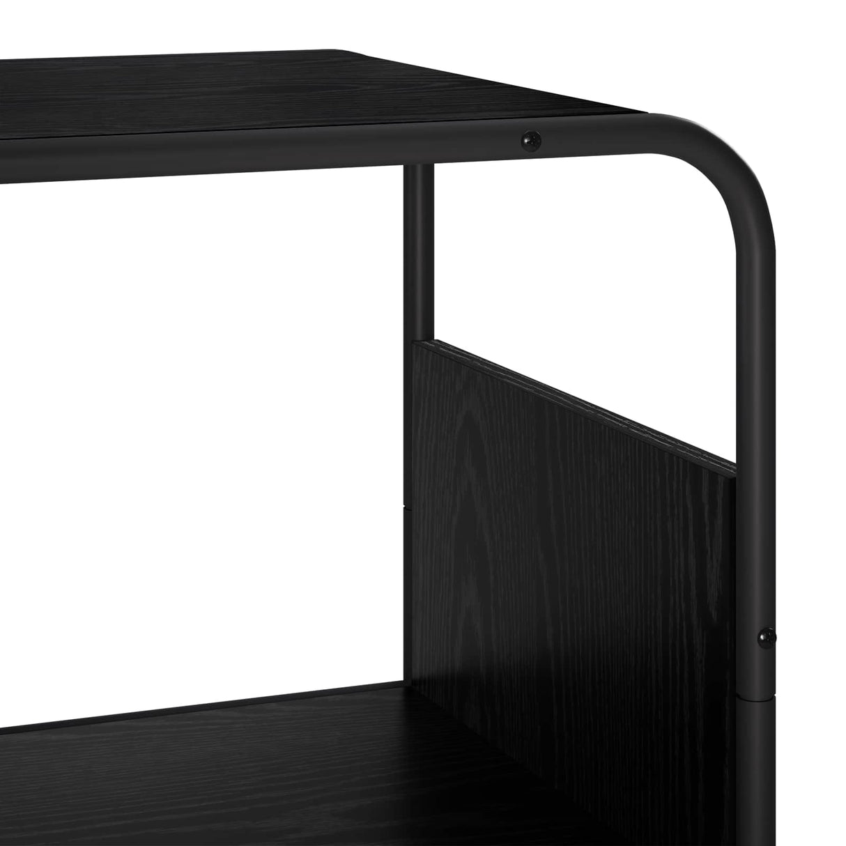 Highboard Black Oak 80 x 37.5 x 144 cm Engineered Wood
