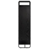 Highboard Black Oak 80 x 37.5 x 144 cm Engineered Wood - Side View
