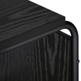Sideboard Black Oak 93.5 x 37.5 x 64.5 cm Engineered Wood