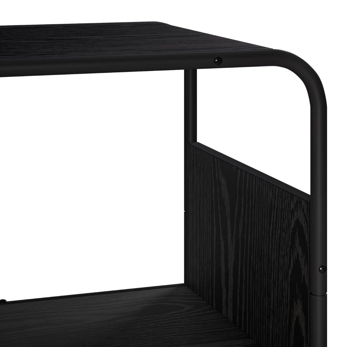 Highboard Black Oak 93.5 x 37.5 x 144 cm Engineered Wood