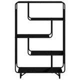 Highboard Black Oak 93.5 x 37.5 x 144 cm Engineered Wood - Front View