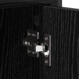 Sideboard Black Oak 68 x 35 x 75 cm Engineered Wood