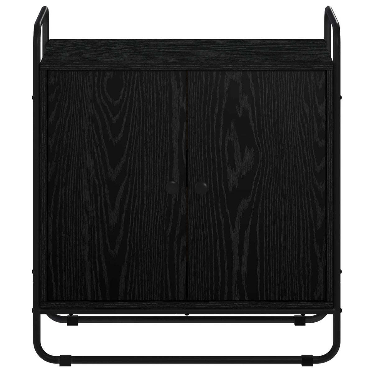 Sideboard Black Oak 68 x 35 x 75 cm Engineered Wood