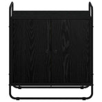 Sideboard Black Oak 68 x 35 x 75 cm Engineered Wood