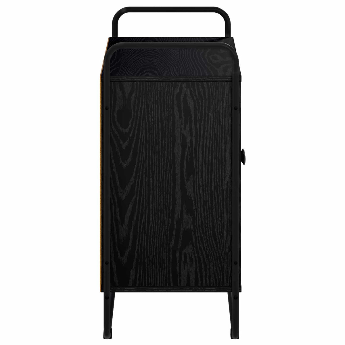 Sideboard Black Oak 68 x 35 x 75 cm Engineered Wood