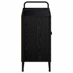 Sideboard Black Oak 68 x 35 x 75 cm Engineered Wood