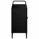 Sideboard Black Oak 68 x 35 x 75 cm Engineered Wood - Top-Down View