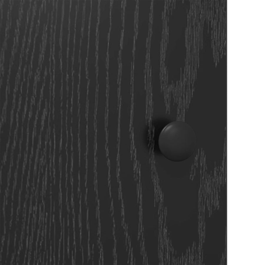 Sideboard Black Oak 102 x 35 x 75 cm Engineered Wood